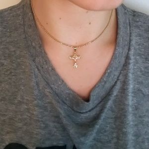 14K Gold Cross and Chain